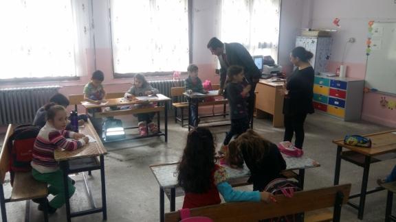İlçe Milli Eğitim Müdürü Ahmet Gürsel AVCI Çevreli Meydan İlkokulunu ziyaret etti, Zübeyde Hanım Anaokulunu Kabul Etti