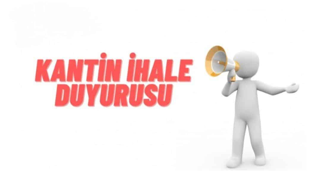 HALİTPAŞA ORTAOKULU  KANTİN İHALE DUYURUSU