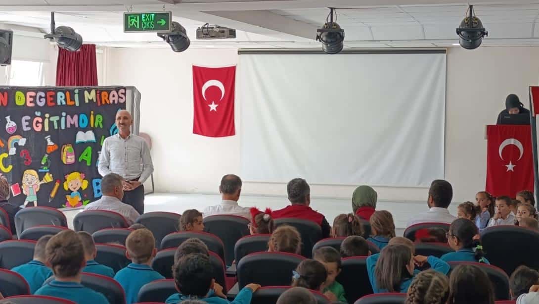 İLÇE MİLLİ EĞİTİM MÜDÜRÜ EBUBEKİR ALP İLKÖĞRETİM HAFTASI ETKİNLİĞİNE KATILDI